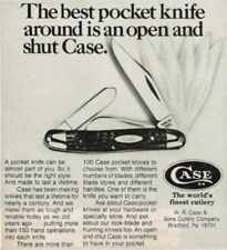 1978 Vintage Print Ad The best pocket knife around is an open and shut Case picture