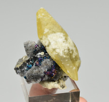 Calcite with Chalcopyrite and Quartz - Casteel Mine, Iron Co., Missouri picture