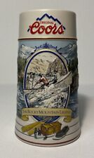 Coors Stein Rocky Mountain Legend Series 1992 . Vintage Coors Mug with Boater. picture