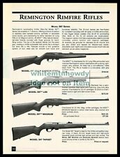 2001 REMINGTON Model 597 Carbon Steel, LSS, Magnum and Target Rifle AD picture