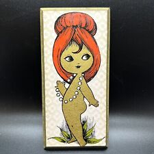 Vintage MCM Chuck Gruen Litho Naked Nude Kewpie Baby Girl HTF Signed Wall Art picture