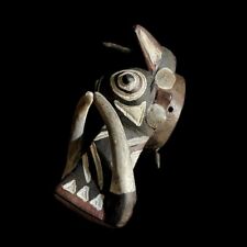 African Tribal Face Mask Wood Bobo Bwa Mask 20th Century, Burkina Faso-9192 picture