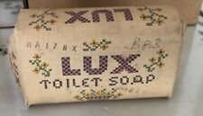 Vintage Soap Bar Wrapped Original Lux Lever Bros. Toilet Bathroom Bath 1940's picture