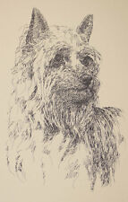 Silky Terrier Dog Art Print #27 WORD DRAWING Kline adds your dogs name free. picture