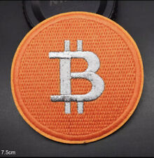 Bitcoin Digital Cryptocurrency Logo Iron on Sew on Embroidered Patch picture