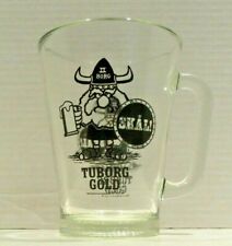 Viking Clear Glass Beer Mug Pitcher - Tuborg Gold SKAL 7