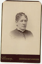 Cabinet Photo - Chelsea Massachusetts - Lady With Short Wavy Hair - Brown Studio picture