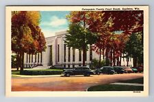 Appleton, WI-Wisconsin, Outagamie County Court House Antique, Vintage Postcard picture