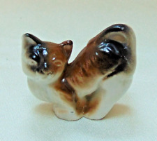 Vintage MC Japan Siamese Cat Small Porcelain Figurine picture