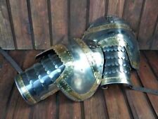 pair of pauldrons Hussar shoulders protection greek steel armor Larp sca Armor picture