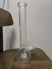 16In Glass Big Bong Super Heavy Glass Water Pipe Thick Beaker Bongs 18mm Bowl picture