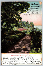 1906 Elysian Park, Los Angeles, California CA Posted Antique Postcard picture