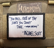 Michael Scott Quote The Office Morale Patch Funny Tactical Military USA Army picture