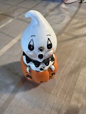 Johanna Parker Halloween Figurine Ghost In A Pumpkin PEEK A BOO picture