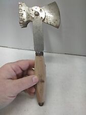 Vintage MEAT CLEAVER with Unique 3-Row Blade Tenderizer  picture