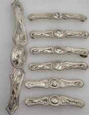 7~ Vintage VOGT Sterling silver for Horse Headstall Hatband  Missing 9 Screw's picture