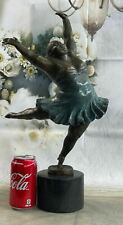 Rare Miguel Lopez A Tribute to Botero Style Graceful Ballerina Bronze Sculpture picture