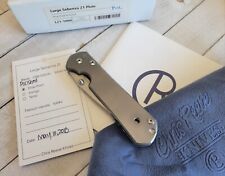 Chris Reeve Polished Blade Glass Blasted Double Lug Large Sebenza 21 CRK picture