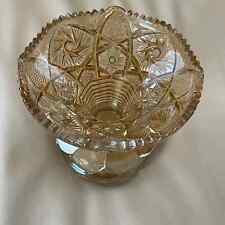 Vintage Imperial Carnival Glass Footed Candy Dish Compote picture