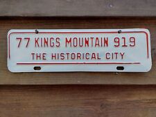 Kings Mountain, NC City License Plate 1977 picture
