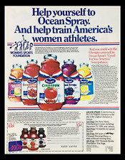 1983 Ocean Spray Women's Sports Foundation Circular Coupon Advertisement picture