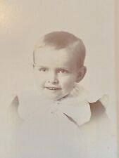 Atq Photo Cabinet Card Early 1900s Young Boy Making & Schwartz Eclipse Studios picture