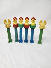 Lot Of 6 PEZ Dispensers Easter Bunnies, Chicks with hats Austria Hungary Yugosla picture
