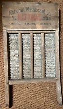National Washboard Co No.725 Vintage Wood Chicago Memphis 2Ft,13” picture