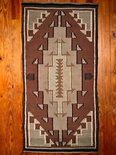 KILLER NAVAJO COAL MINE MESA TAPESTRY RUG,*MASTER WEAVING,EXCEPTIONAL CONDITION picture