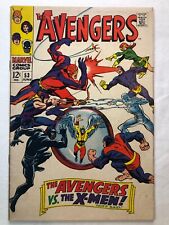 Avengers 53 June 1968 Vintage Silver Age Marvel Comics X-Men Vs Avengers Nice picture