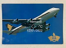 1947 - 1977 30 Years History in Aviation Singapore Airlines postcard 747s picture