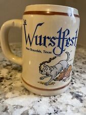 Lowell Davis Signed New Braunfels Wurstfest Beer Stein .5 Liter Gerz Germany picture