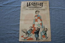1873 MARCH 23 LE GRELOT NEWSPAPER - L'HABIT D'ARLEQUIN - FRENCH - NP 8617 picture