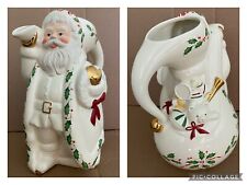 Lenox Holiday Santa Pitcher - Holiday Santa Collection - 24k Gold Details🆓📦 picture