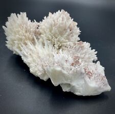 India Raw White Mordenite Siderite Heulandite Mineral Fibrous Specimen Crystal picture