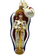 Patricia Breen Joan of Arc Pearl Halo Christmas Ornament Signed Tag 2 of 500 picture