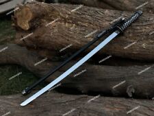 Japanese Battle Sword Samurai Katana Sharp Damascus Steel Blade Full Tang Japan picture