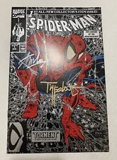 Spider-Man # 1  Signed Stan Lee & Todd McFarlane Silver Variant 1990 NM picture