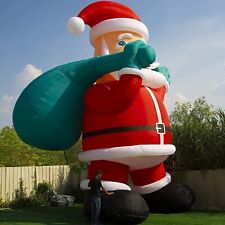 Giant 33Ft Premium Christmas Inflatable Santa Claus with Blower  & Outdoor Yard picture