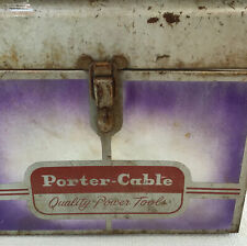 Tool Box Vintage Porter Cable 9” x 11” with Handle. Working Latch. picture