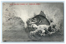 1919 How We Do Things at Clinton Iowa IA Posted Antique Postcard picture