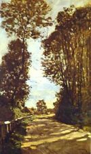 Oil painting Road-to-the-Saint-Simeon-Farm-1864-Claude-Monet-Oi landscape canvas picture