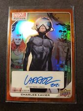 2023 Marvel Platinum Charles Xavier #163 Creator Auto Orange Rainbow #14/25 picture