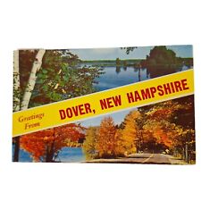 Postcard Greetings From Dover New Hampshire Banner Chrome Posted picture