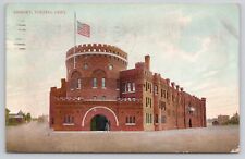 Toledo Ohio OH Armory Building Street View Antique 1908 Postcard picture