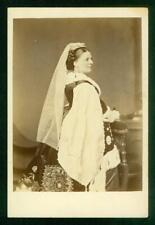 S10, 025-11, 1870s, Cabinet Card, Victorian Stage Actress, Cheltenham, England picture