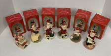 Brinns Santa Collection Figurines Vintage Handcrafted Complete Set of 6 picture