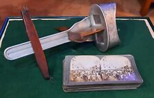 Antique 1902 H.C. White Perfecscope Stereoscope 3D Viewer With 30 Cards picture
