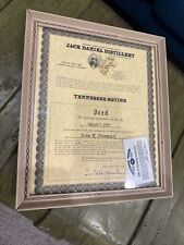 Jack Daniels Whiskey TENNESSEE SQUIRE deed 1997 picture