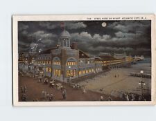 Postcard Steel Pier by Night Atlantic City New Jersey USA picture